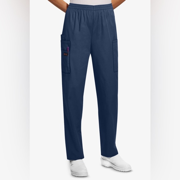 Cherokee Workwear Women's 4-Pocket Elastic Waist Utility Scrub Pants - Picture 4 of 4